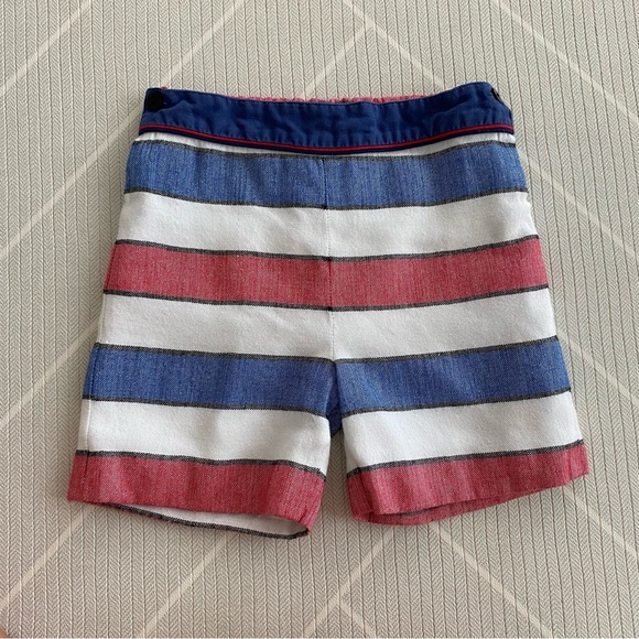 FOQUE Red, Black, and White Striped Short Boy's size 6 - Picture 1 of 8
